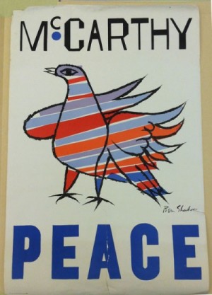 Ben Shahn, "McCarthy Peace" lithograph poster