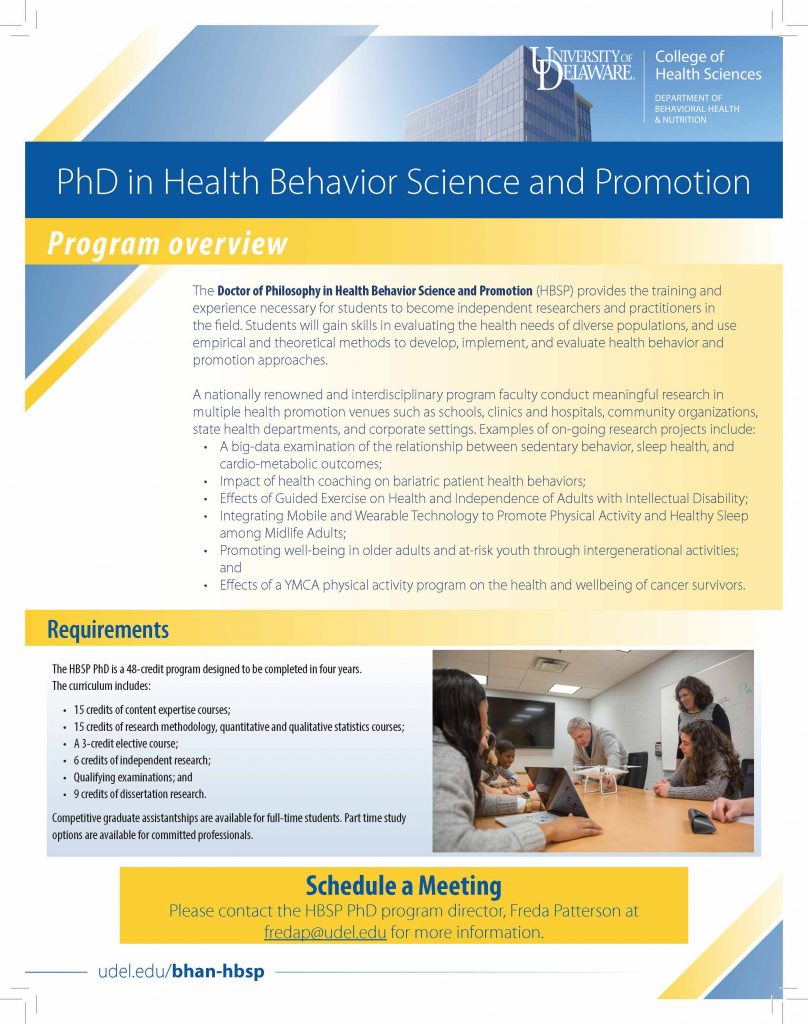 phd health behavior