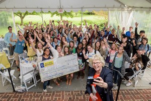 Reception for students who participated in the Senior Class Gift for the Class of 2016. Held at the University of Delaware President's House at 47 Kent Way. - (Evan Krape / University of Delaware)