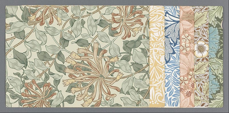Morris & Co. wallpaper sample from 1887 (Morris and Co.)