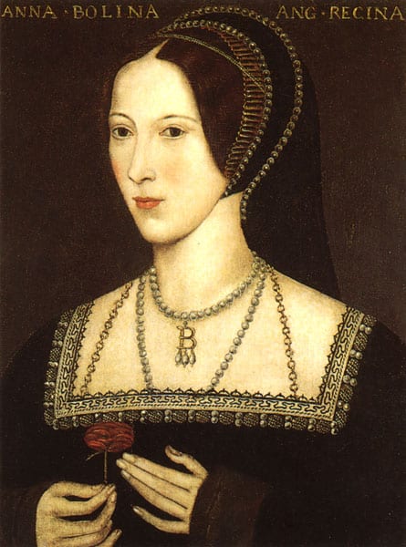 Portrait of Anne Boleyn By Template:John Hoskins 