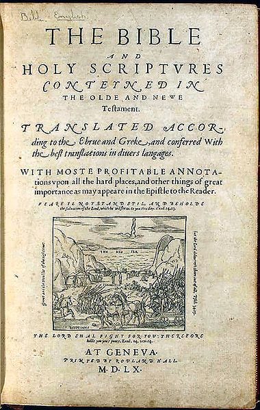 The Geneva Bible, a 1560 edition