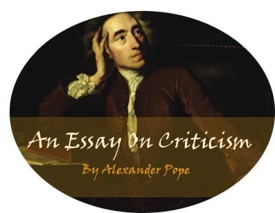 an essay on criticism wikipedia