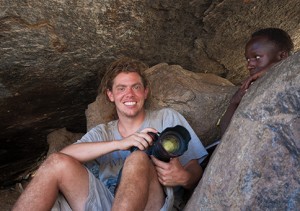 Jon Cox and a friend. Tanzania.