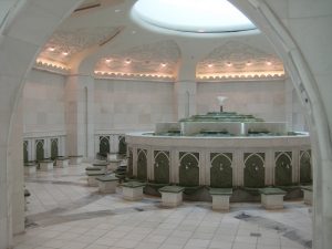 Ablution room, Shaikh Zayed Mosque, photo by Jay Tamboli from Flickr