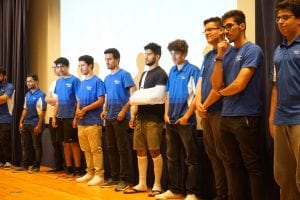 SABIC students on stage in the Trabant University Center Theater