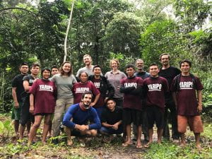 KlinKlinger with Yanomami Indigenous partners, student research assistants, and Brazilian collaborators following a successful summiting of Pico da Neblina, Brazil's highest mountain. 