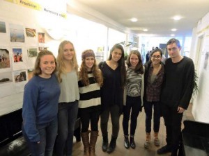 This is a picture of me, and a few students in my positive psychology class, with two Danish Teens from the True North Boarding School