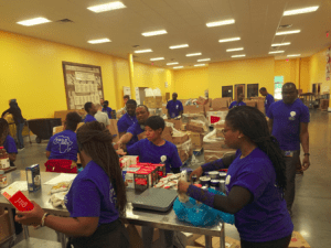 UD Fellows work at the Delaware Food Bank