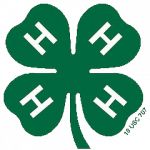 4-H Logo - Green clover with four H's