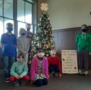 Heritage 4-H Club with their Trim-A-Tree entry