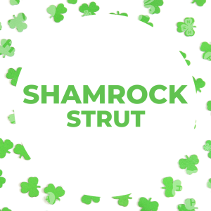 Shamrock Strut with clovers