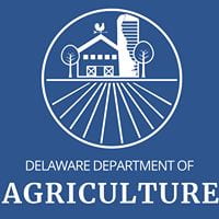 Delaware Department of Agriculture logo with a farms and silo