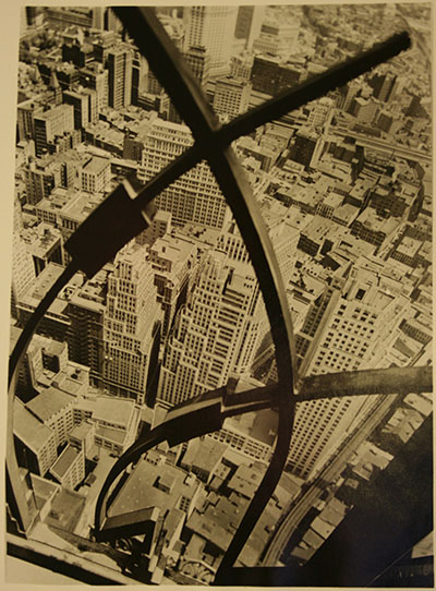 Berenice Abbott. City Arabesque, June 9, 1938. Gelatin silver print, 9 1/8 x 6 ¾ in.