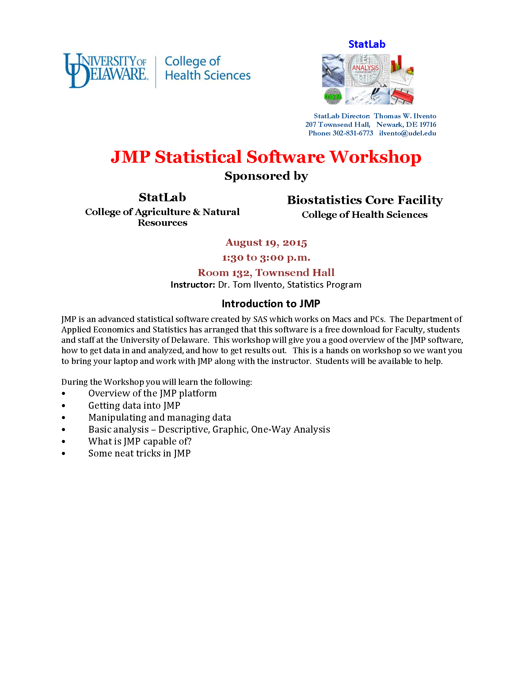 JMP Workshop Flyer 2015
