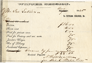 Winter Session Invoice - 1845