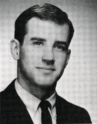 Photo of Joseph R. Biden as a student from the 1965 yearbook.